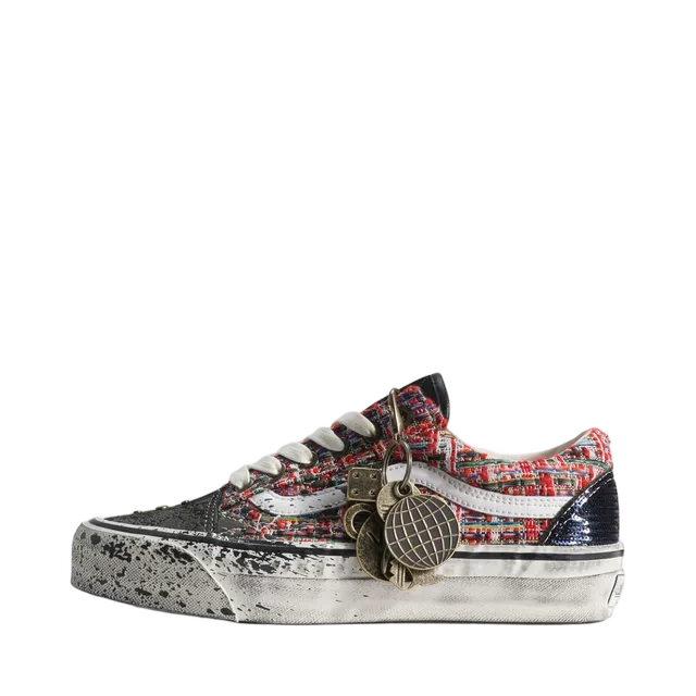 Vans Sneakers, Red / White / Black / Brown