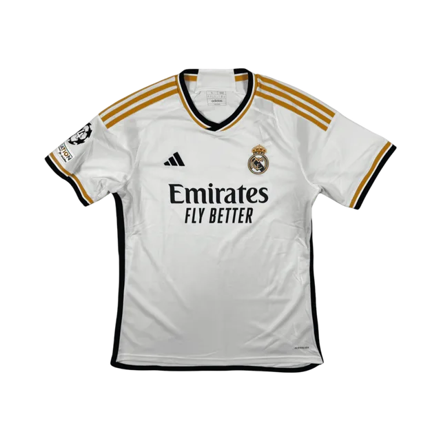 2023/24 - Réal Madrid - Domicile - Bellingham #5 (L), White / Navy Blue / Gold