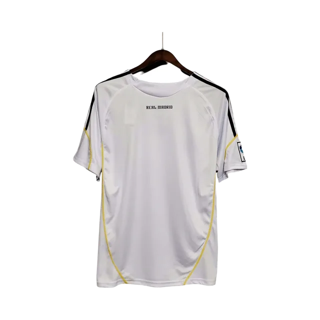 Adidas Jersey in White With Blue And Yellow Accents
