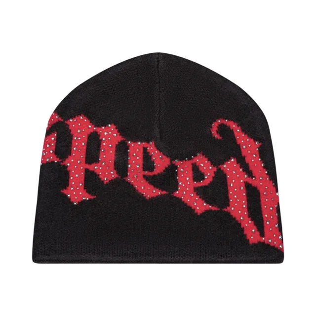 Black And Red Beanie, Black And Red