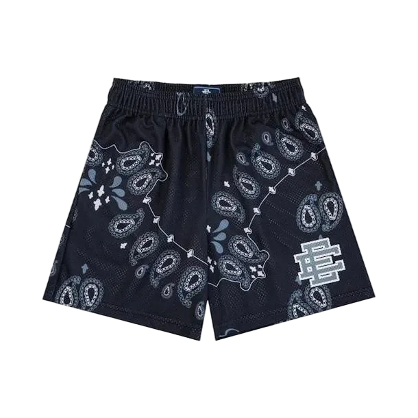 Eric Emanuel Shorts, Black With Blue / Red / And White