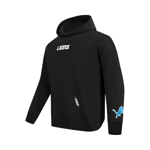 Detroit Lions Hoodie, Black With Blue And White Accents