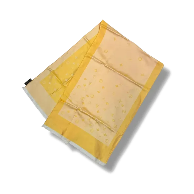 Louis Vuitton Scarf, Yellow / Black / White