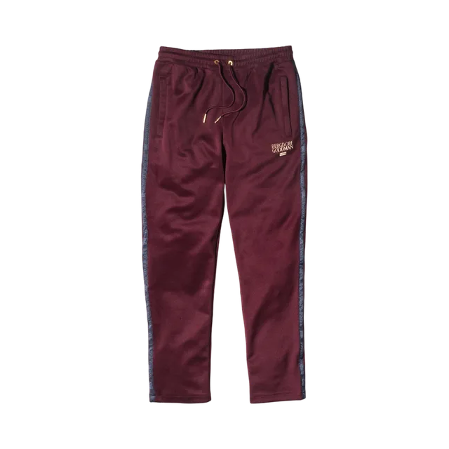 Bergdorf Goodman Sweatpants, Maroon / White