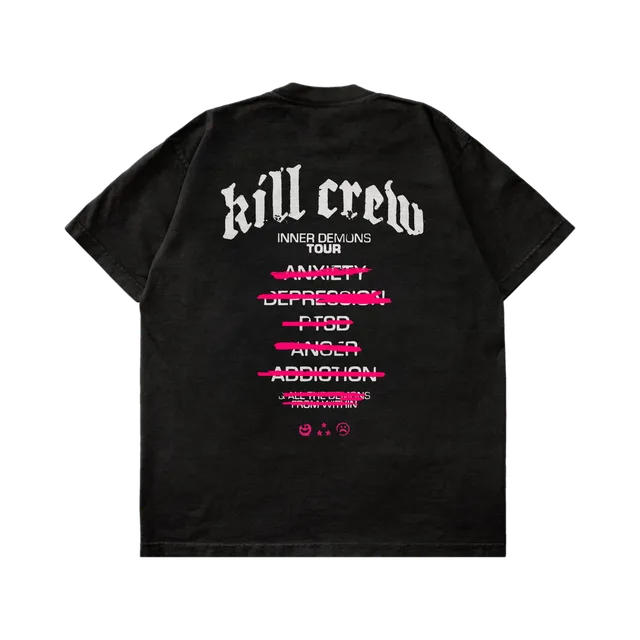 Kill Crow T-Shirt, Beige / Black
