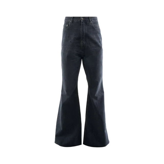 Youngla Jeans, Black With Acid Wash Fading