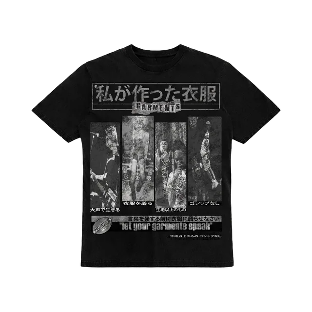 Black T-Shirt, Black / White