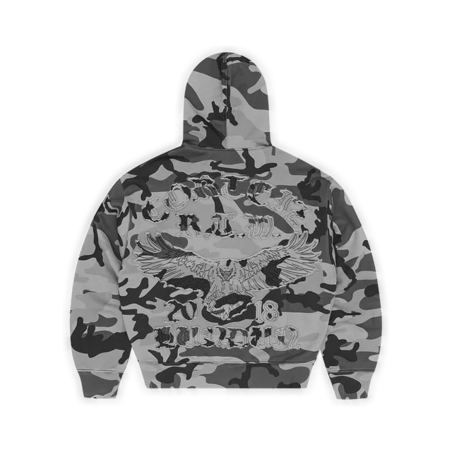 Corteiz Hoodie, Light Gray / Black