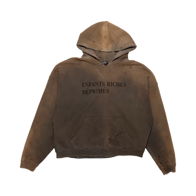 Enfants Riches Déprimés Hoodie, Black / White