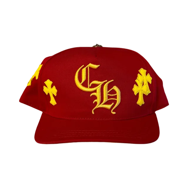 Chrome Hearts Cap, Red / Yellow