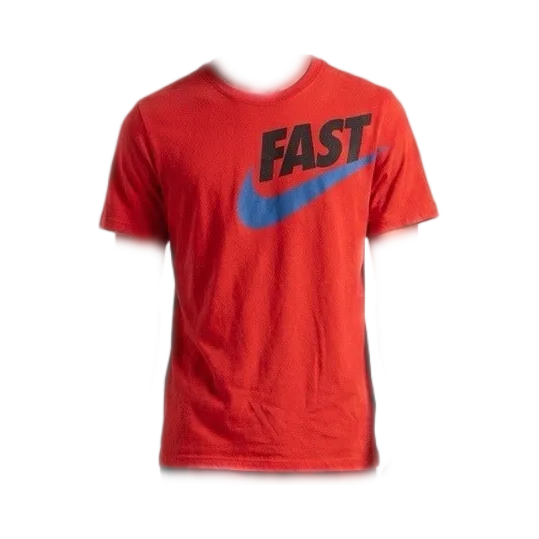 Nike T-Shirt, Red With Grey / Black / And White