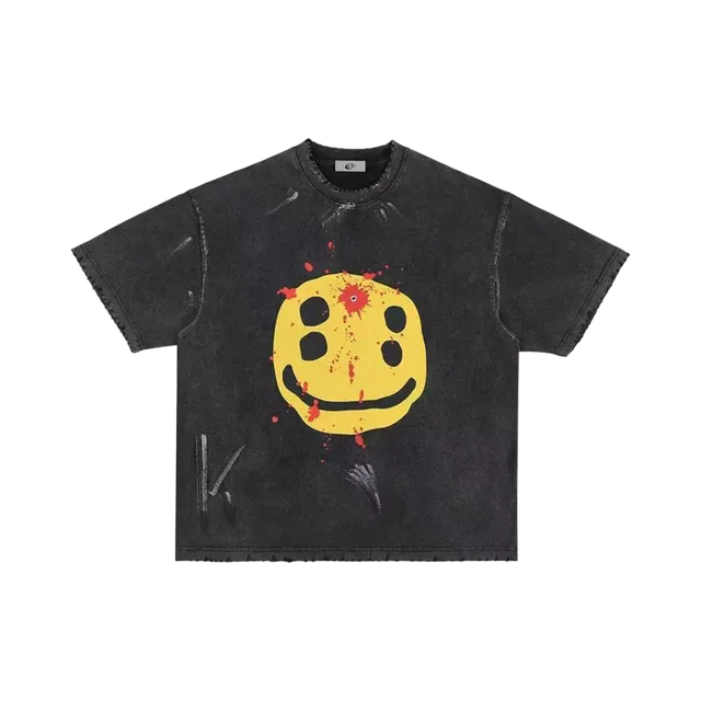 Black T-Shirt, Black / Yellow / Red