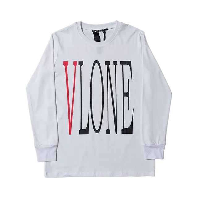 Vlone Long-Sleeve, Black / White