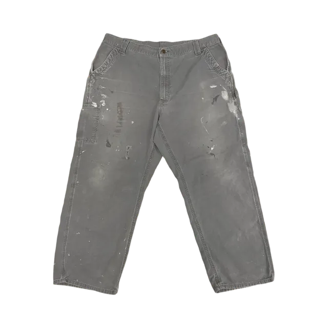 Grey Pants, Grey / White