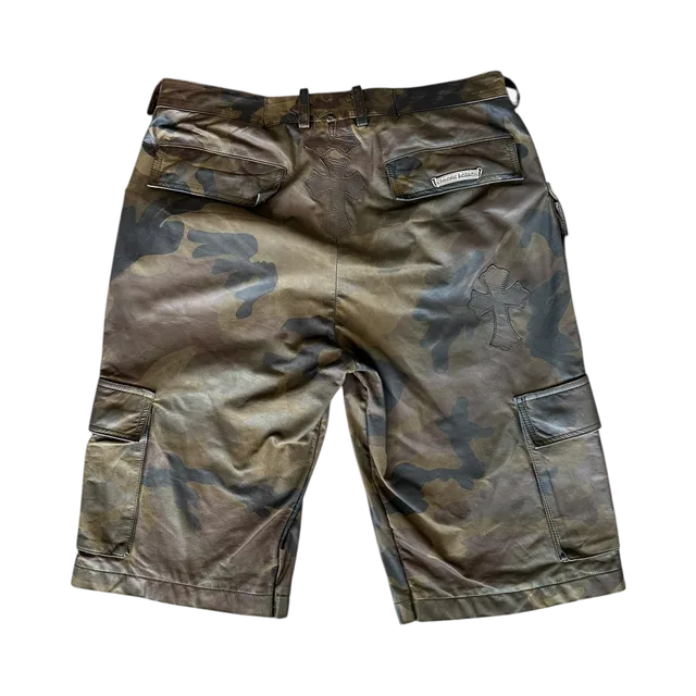 Chrome Hearts Shorts, Camouflage Green / Brown / Tan / And Black