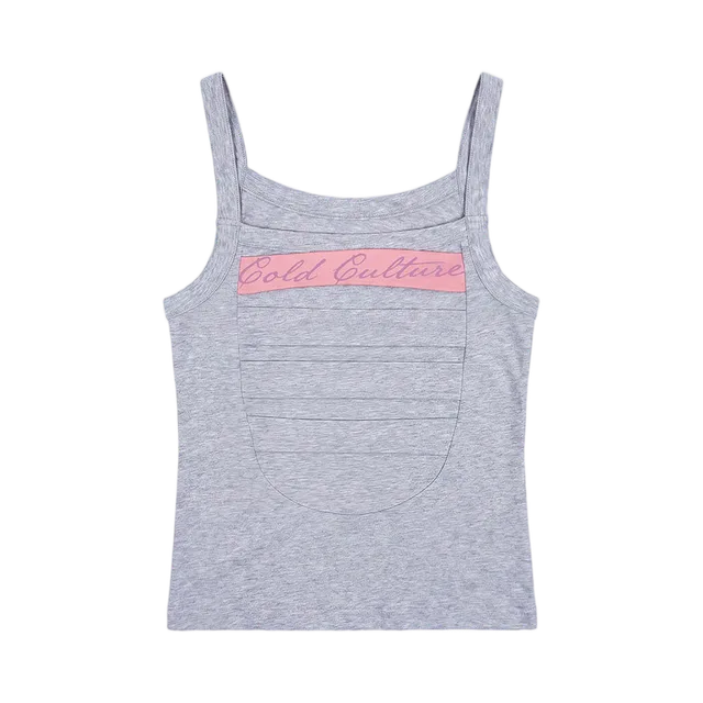 Light Grey Tank-Top, Light Grey / Black