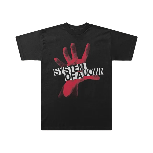 System Of A Down T-Shirt, Black And Red