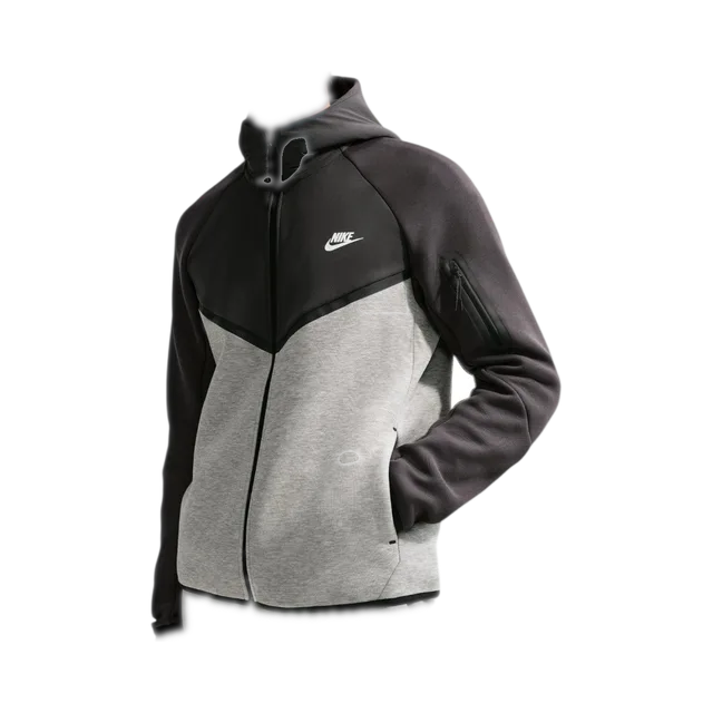 Nike Jacket, Charcoal Grey And Black