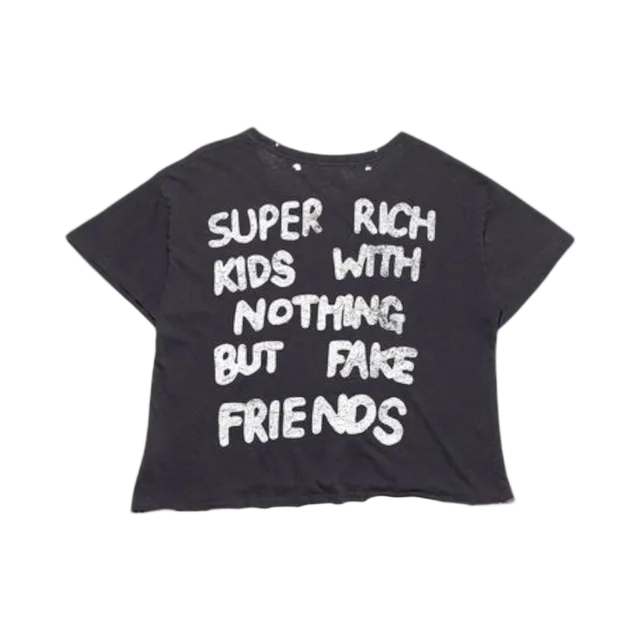 Black T-Shirt, Black / White