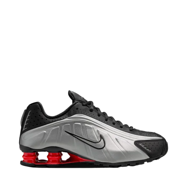Nike Shox R4 - Black / Metallic Silver / Light Crimson, Silver / Black / Red