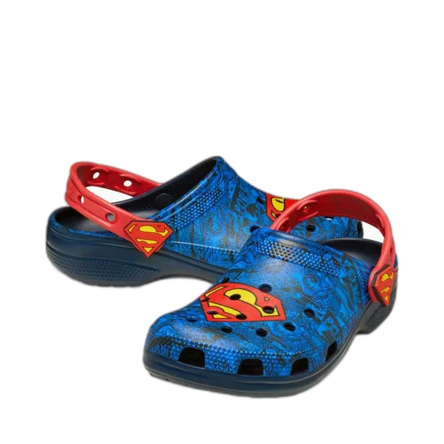 Crocs Unisex Classic Clog Dc Comics Superman Shoes - Blue / Red, Blue / Red / Yellow