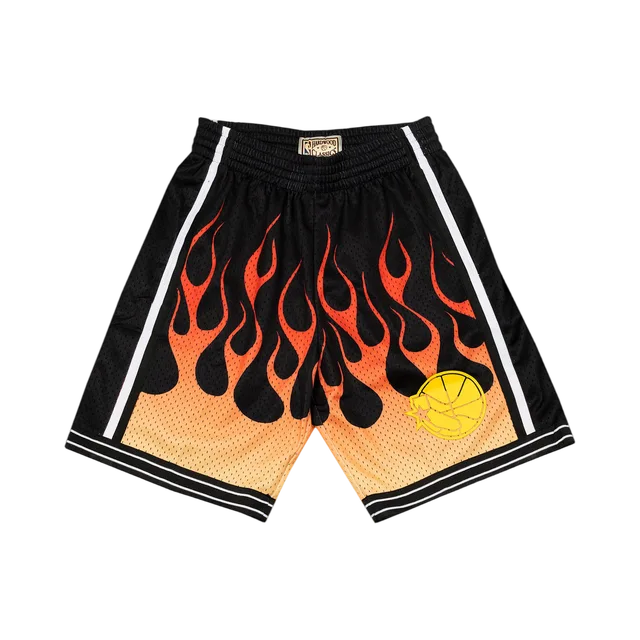 Golden State Warriors Shorts, Black / Red / White