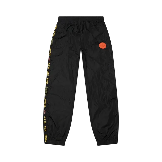 Black Sweatpants, Black / Orange