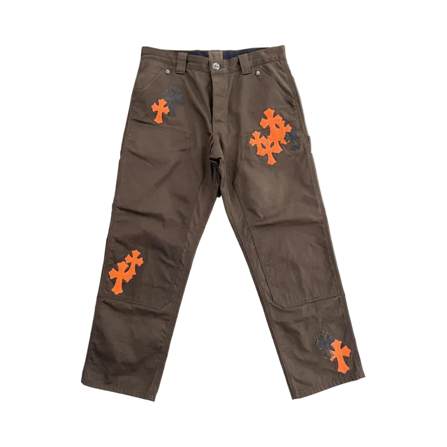 Brown Pants, Brown / Orange