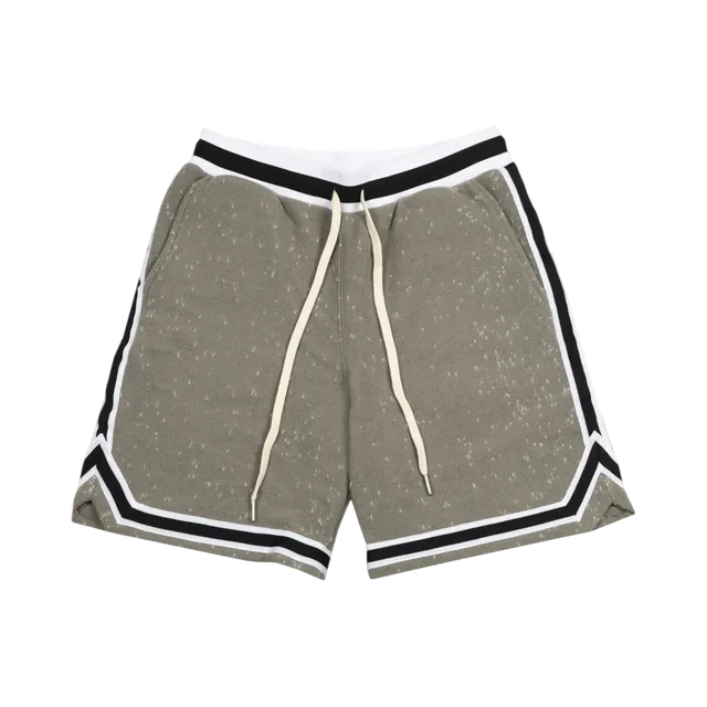 John Elliott Shorts, Light Grey / Black / White