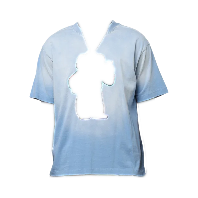 Market T-Shirt, Light Blue / Red / Brown / White