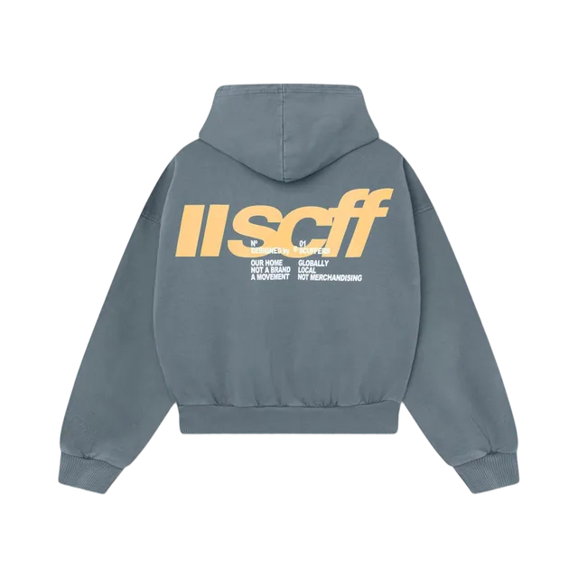 Sdmn Hoodie, Navy Blue / White Text