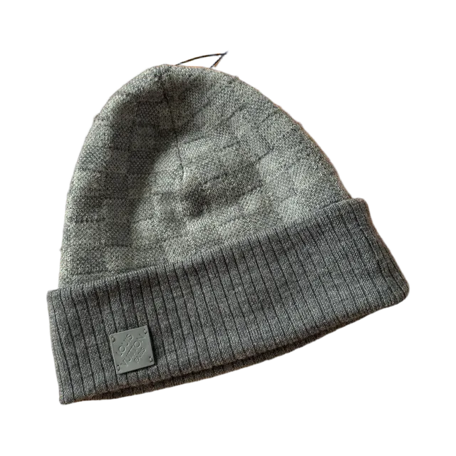 Louis Vuitton Beanie, Grey / Brown