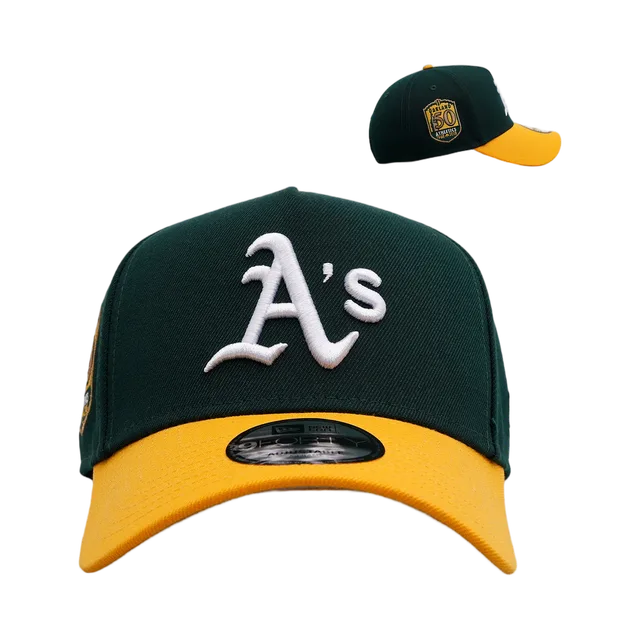Oakland Athletics Cap, Green / Yellow / White
