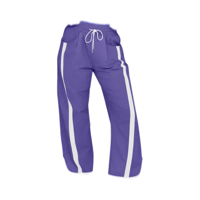 Purple Sweatpants, Purple / White