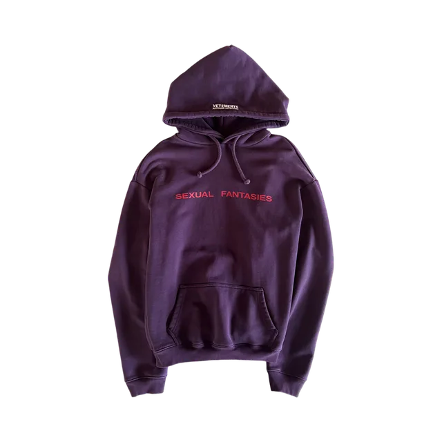 Vetements Hoodie, Purple / Red